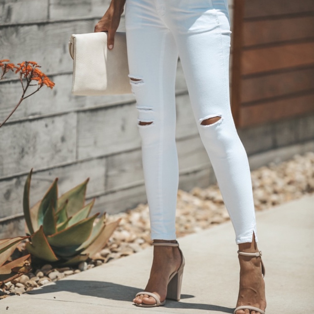 KANCAN split ankle denim